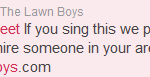 WeSingYourTweets - The Lawn Boys